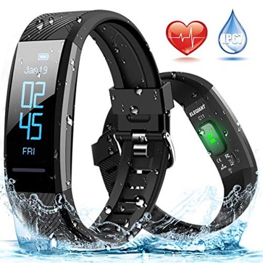 ELEGIANT Pulsera de Actividad Inteligente Reloj Deportivo IP67 para Hombre Mujer con