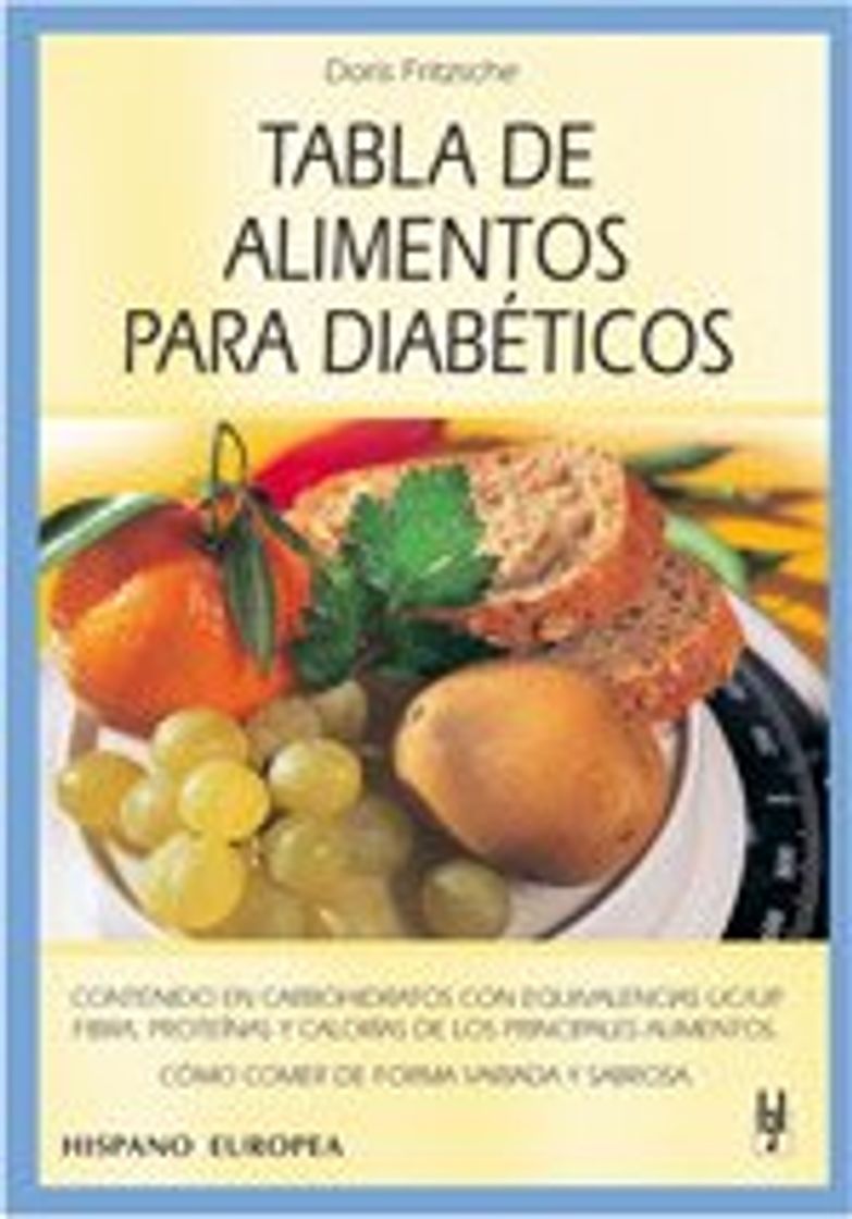 Producto Tabla de alimentos para diabéticos