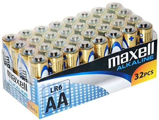 Maxell LR6 - Pack de 32 pilas alcalinas AA