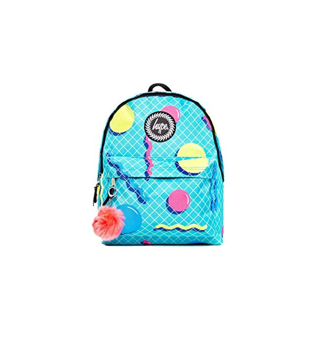 Producto HYPE Mochila Escolar Con Estampado Juvenil Retro Shapes y Pompón