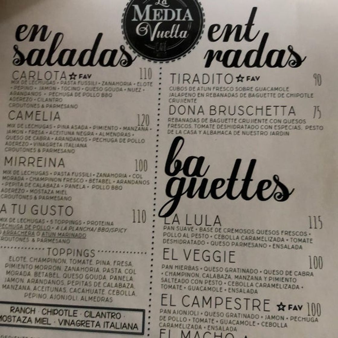 Restaurantes La Media Vuelta Cafe