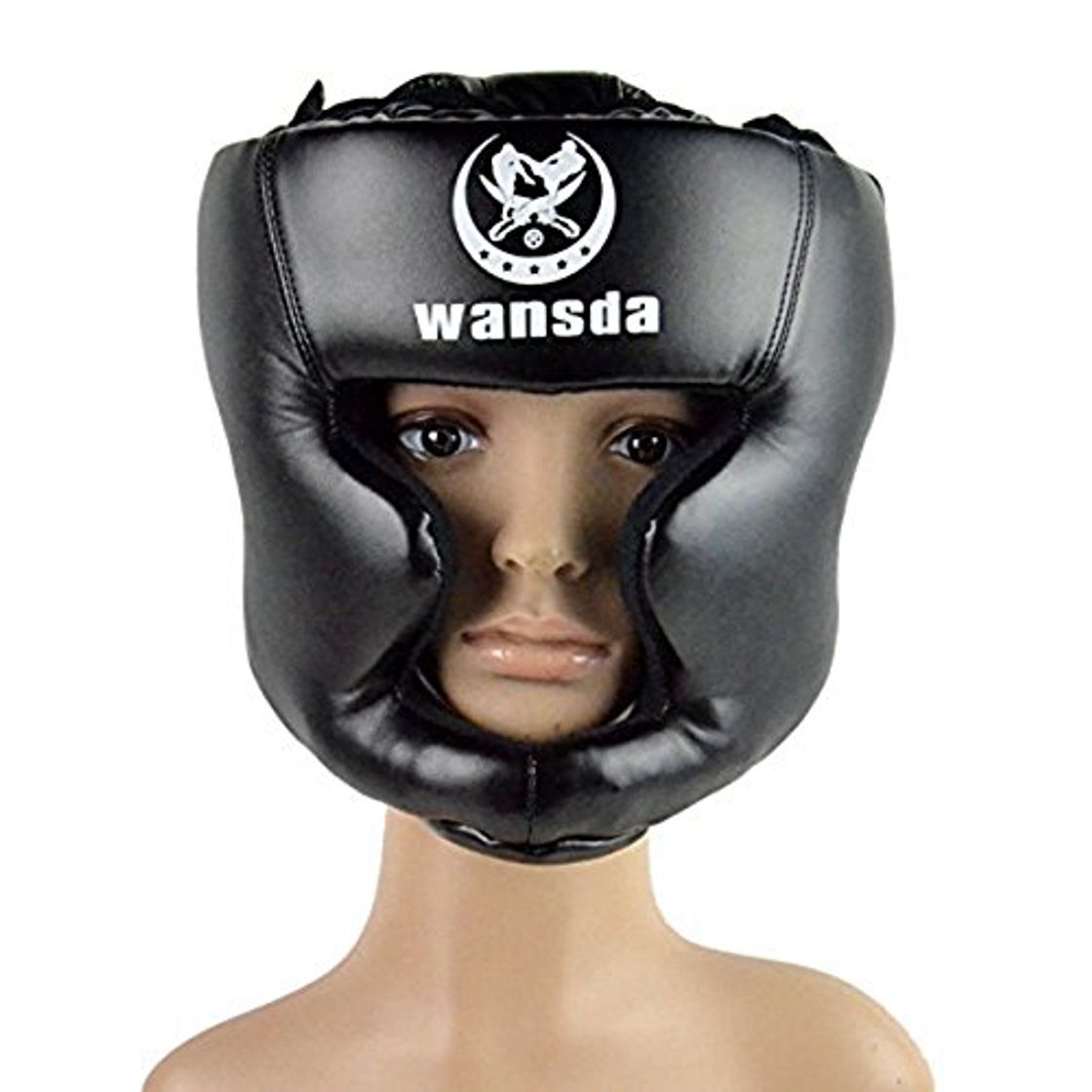 Product Pixnor Cabeza de boxeo de cuero boxeo casco cerrado tipo protector Sparring