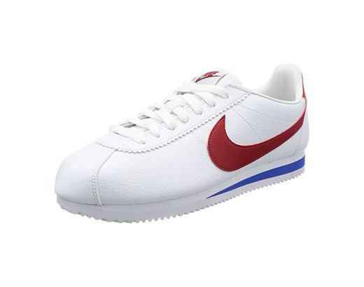 Nike Men's Cortez Basic Leather Shoe, Zapatillas de Running para Hombre, Blanco