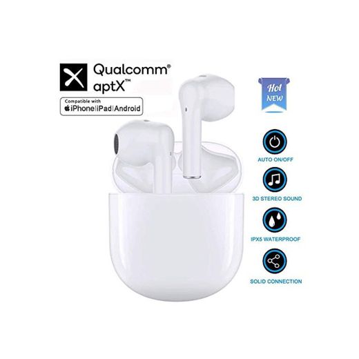Auriculares Bluetooth Auriculares inalámbricos IPx5 a Prueba de Sudor Auriculares 3D estéreo