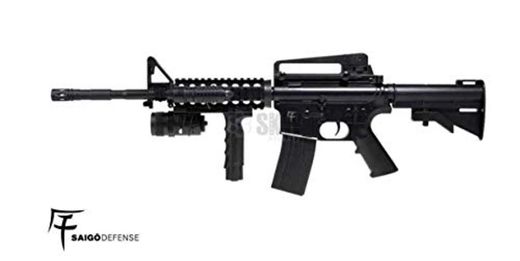 Saigo- Airsoft Rifle-M4 RIS Defense a muella