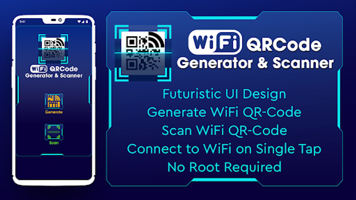 Apps WiFi QR Code Scanner: QR Code Generator Free WiFi - Google Play