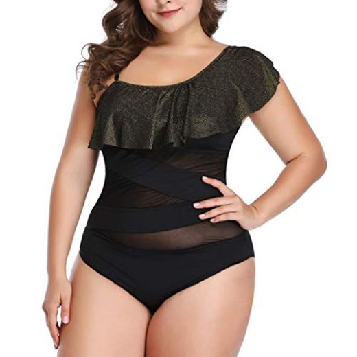 ALIKEEY Mujeres Mujer Tankini Traje De Baño Bañador Ropa De Natación Acolchada Bañador Más Tamaño Biki Prime Girls Genie Grooming Size Girl Groomer High Waisted