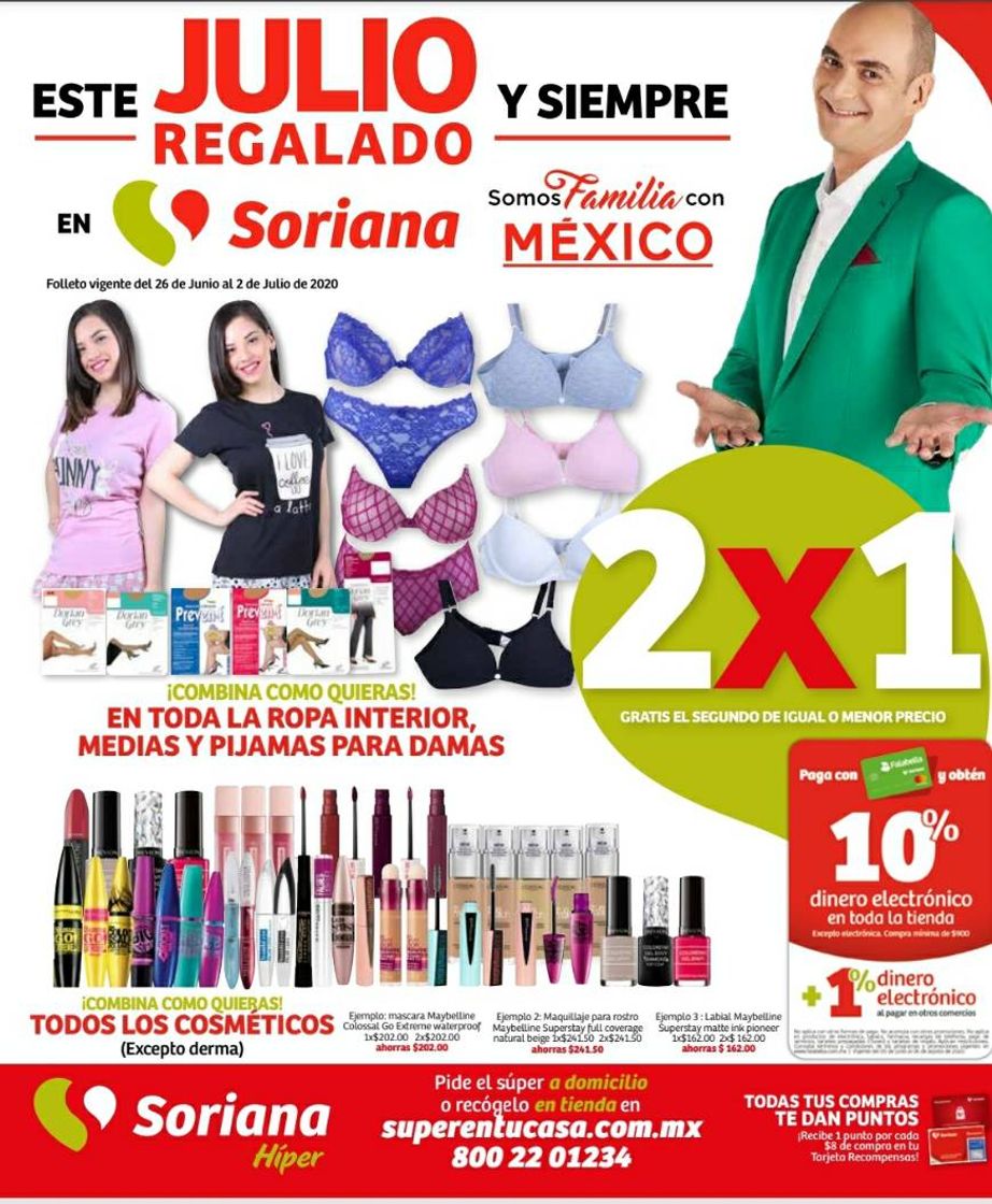 Productos Folleto Soriana Hiper Julio Regalado 