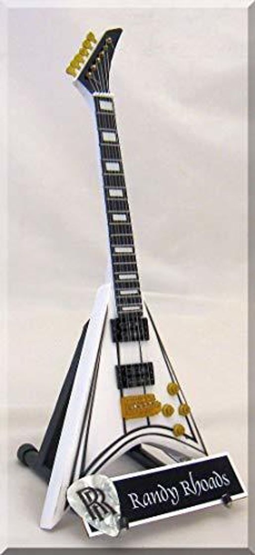 Lugares RANDY RHOADS Guitarra miniatura con púa de guitarra JACKSON