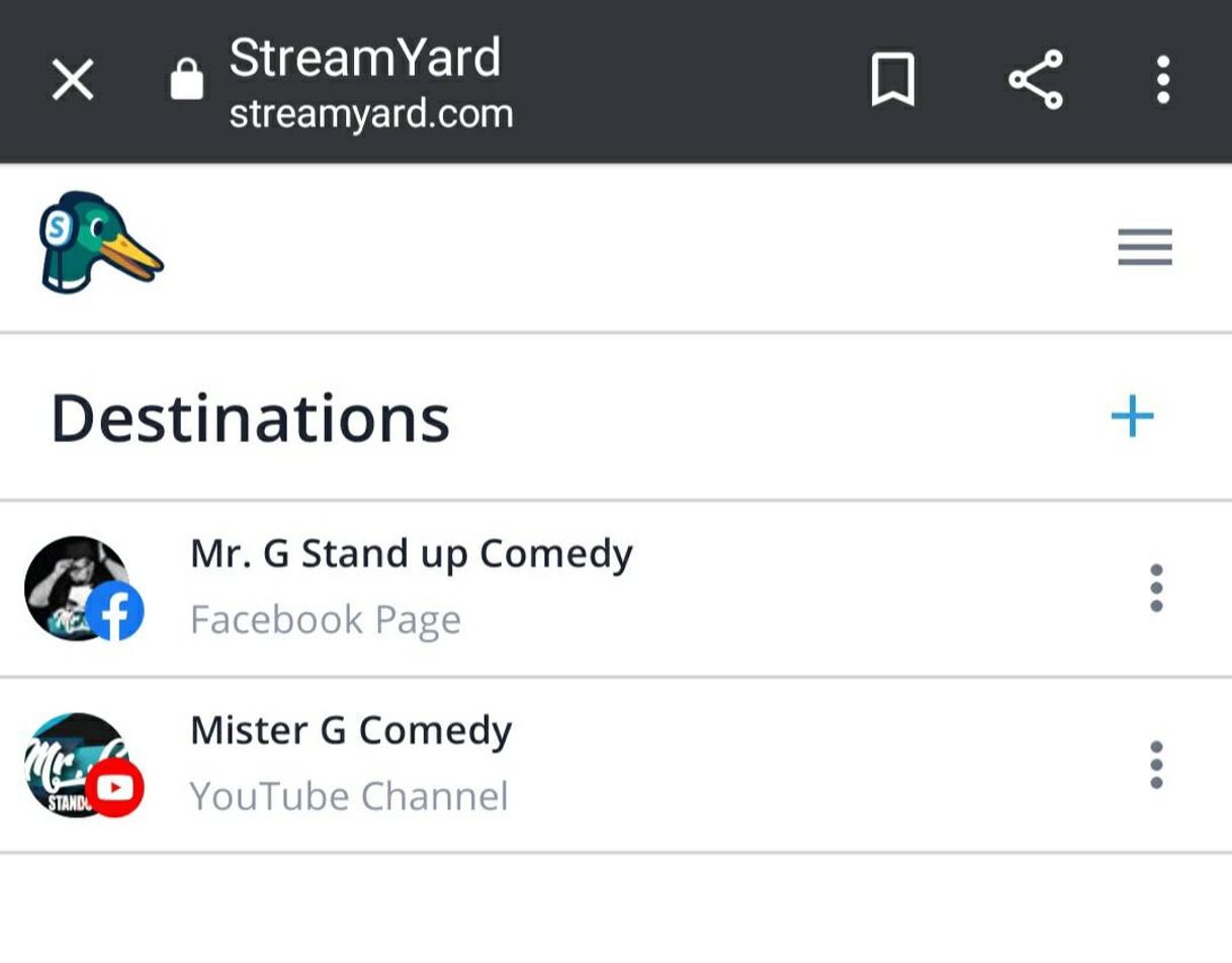 App Streamyard streaming.