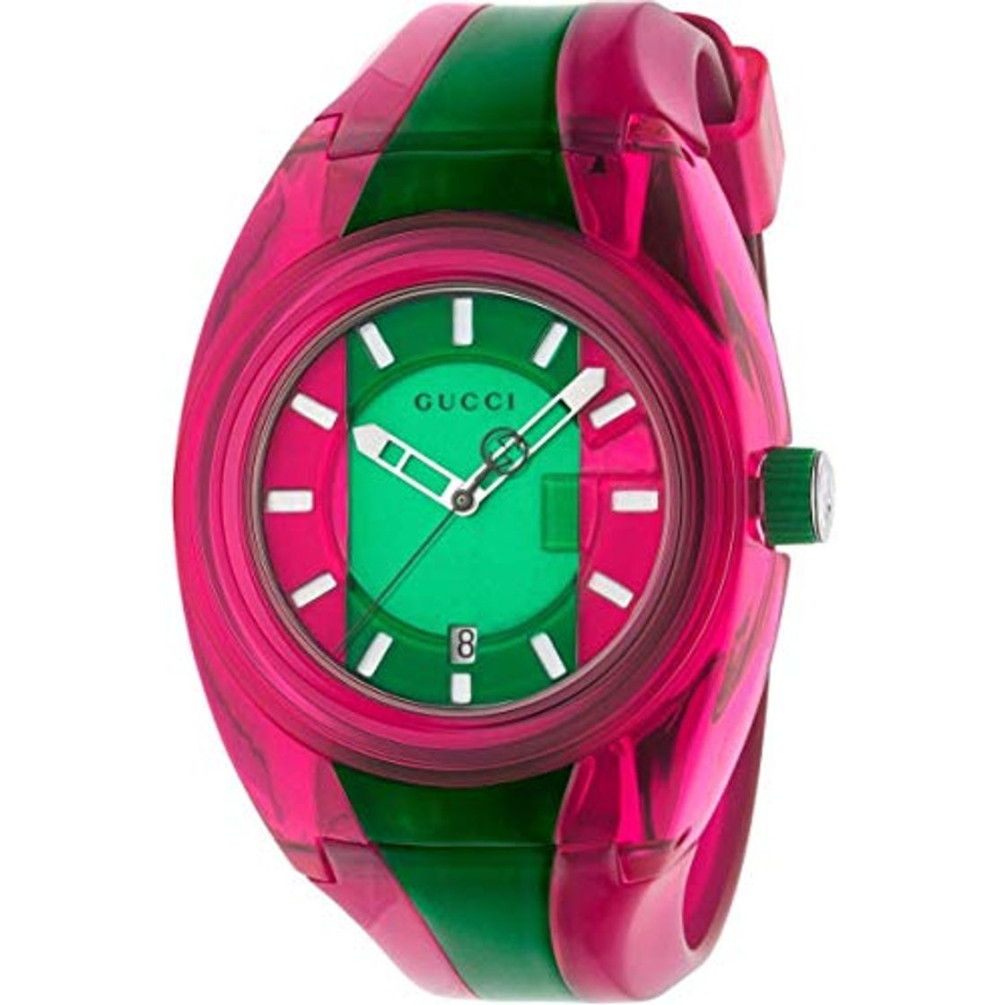 Productos Reloj Gucci Sync Mujer plexy Verde Rosa YA137115