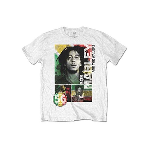 Rockoff Trade Bob Marley 56 Hope Road Rasta Camiseta