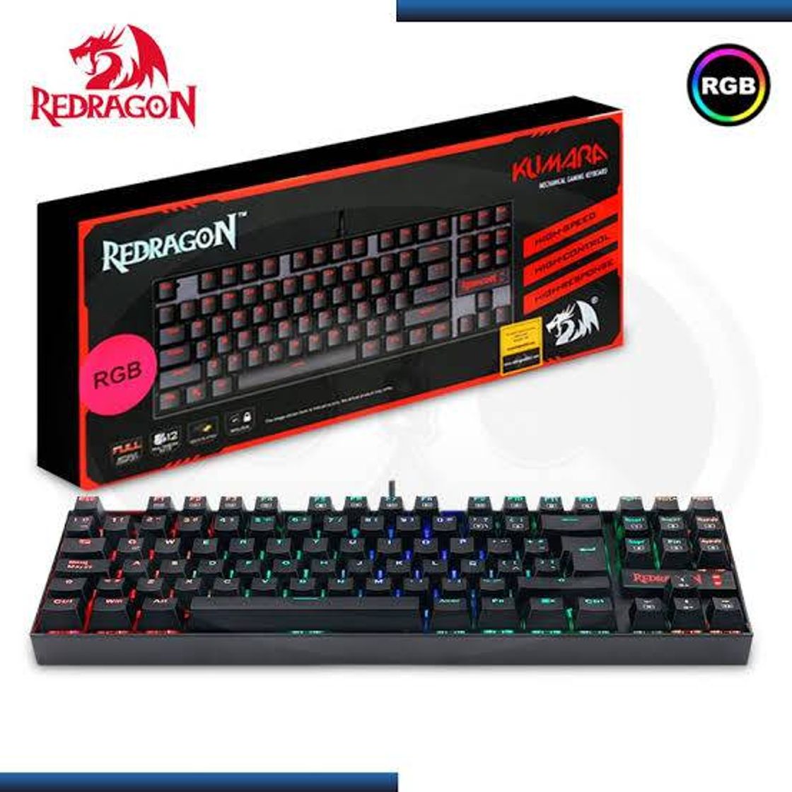 Moda Teclado mecánico reDRagon K552 Negro