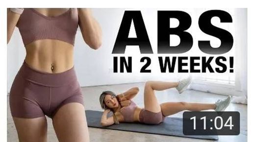 Abdomen marcado  en 2 semanas 