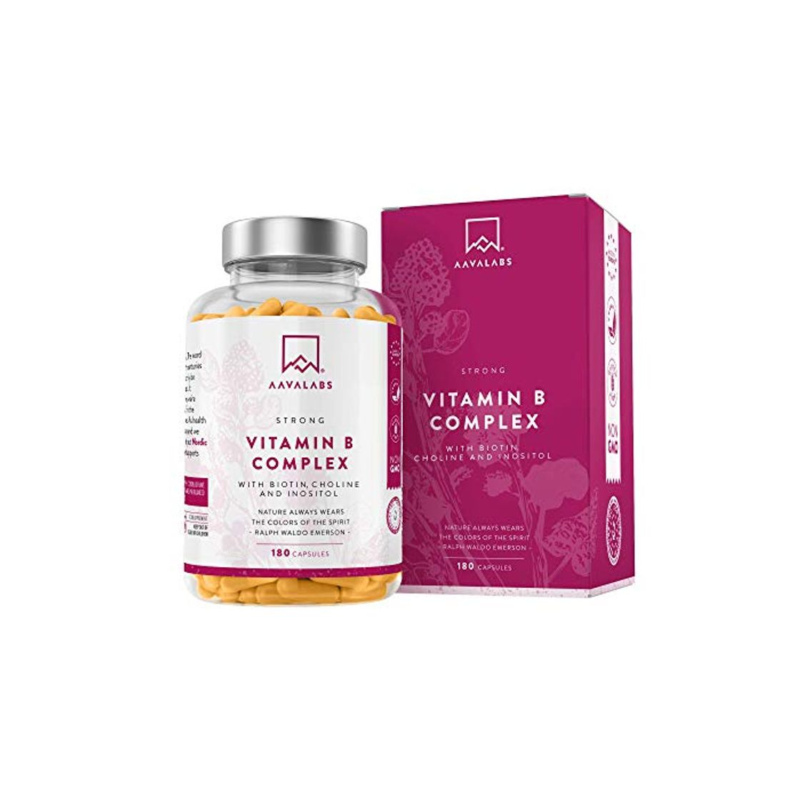 Belleza Complejo de Vitamina B - 180 Cápsulas para 6 Meses - 286,3