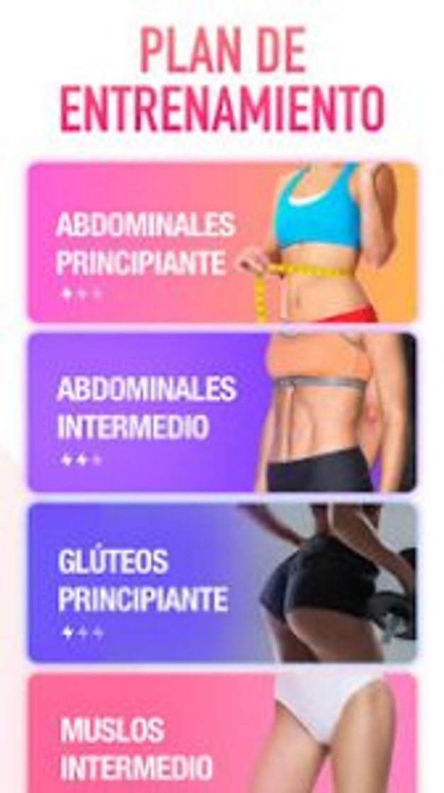 App Fitness femenino: Entrenamiento para Mujeres 