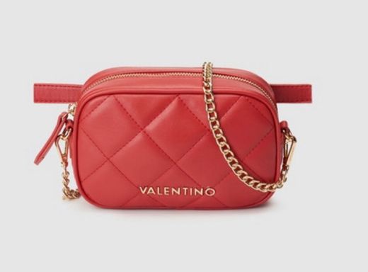 Riñonera pequeña de Valentino acolchada en rojo conver