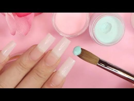 Diseño en Efecto Ombre con Tono Menta y Rosa ☺️ - YouTube