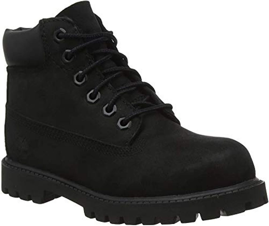 Fashion Timberland 6-Inch Premium WP, Botas Clasicas Unisex Niños, Negro