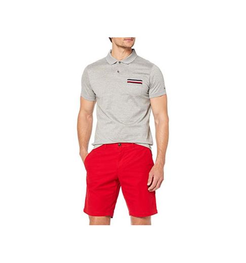 Tommy Hilfiger Brooklyn Short Light Twill Pantalones Cortos, Rojo