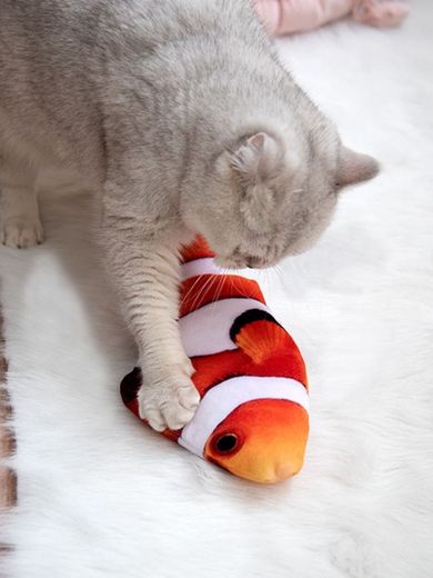 Juguete para gato en forma de pescado 🐠 🐱❤️