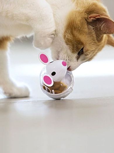Juguete de alimento con fugas para gato en forma de ratón 🐭