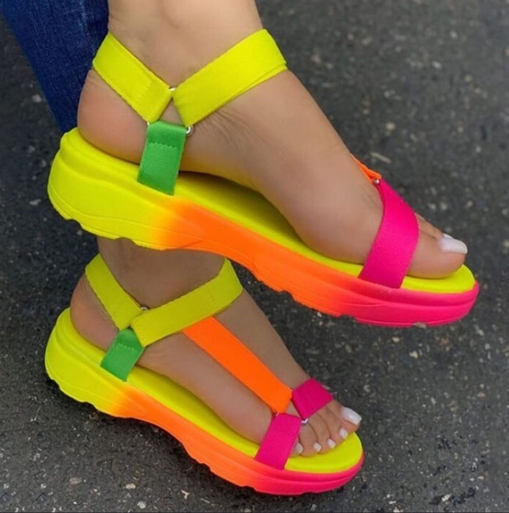 Fashion Zapatillas arcoíris 🌈💛💫