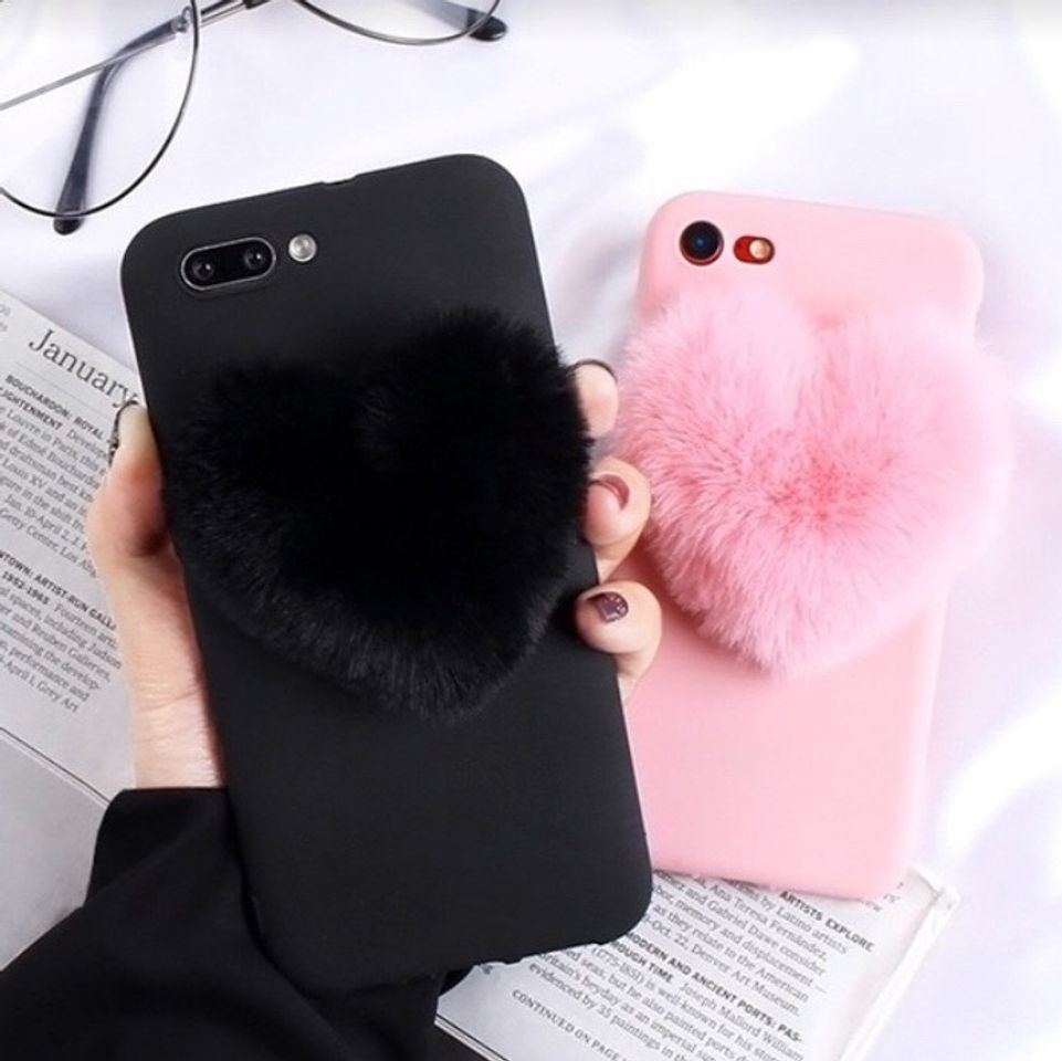 Product Soft fur love phone case 📱🧸🖤