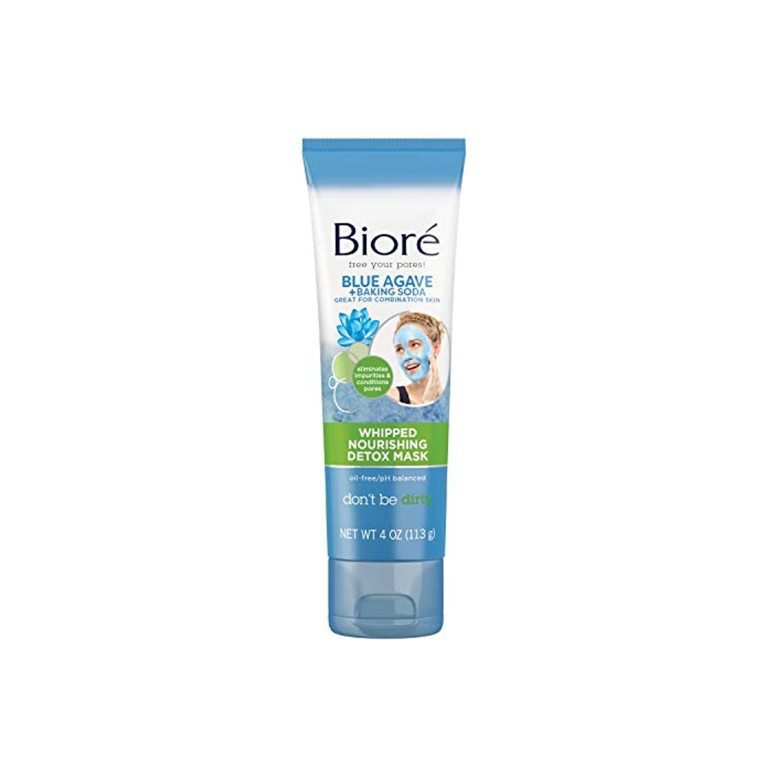 Products Biore Blue Agave & Baking Soda Whipped Nourishing Detox Mask