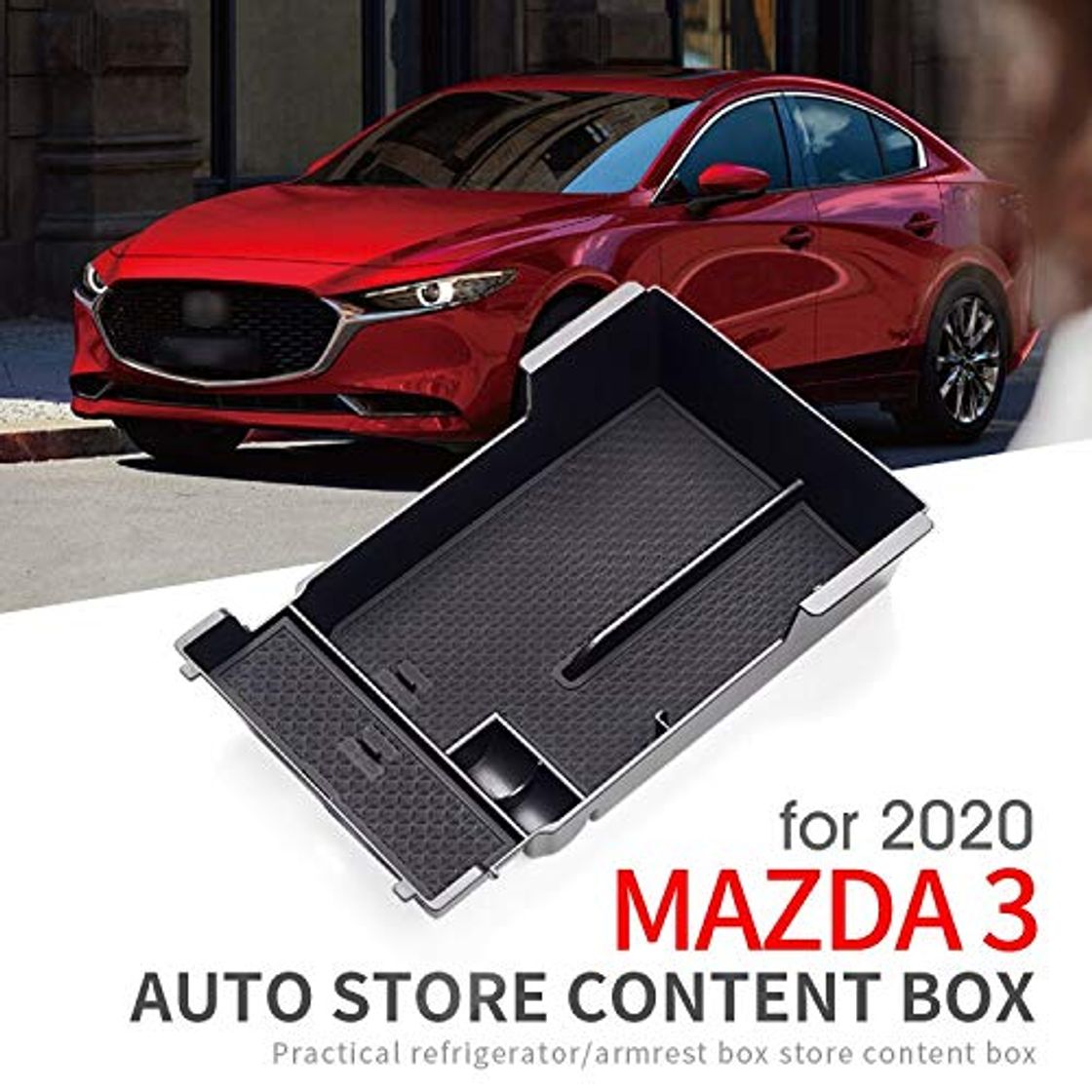 Productos Caja De Almacenamiento De La Caja Del Reposabrazos Del Coche Para Mazda 3 2020 Axela Mazda3 Caja De Almacenamiento De La Consola Central Accesorios Caja De Almacenamiento De La Tarjeta De Moneda