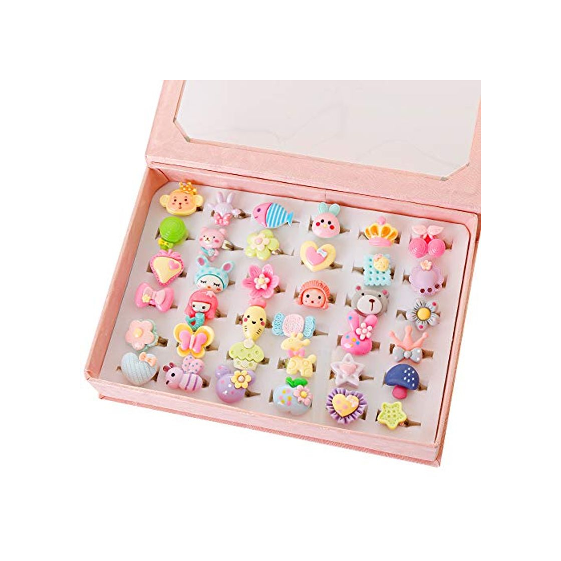 Producto Powerking Anillos para niños, Anillos Ajustables para niñas y niñas Anillos para