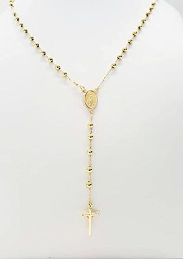 Oro amarillo 18 K Rosario Collar 31 gramos