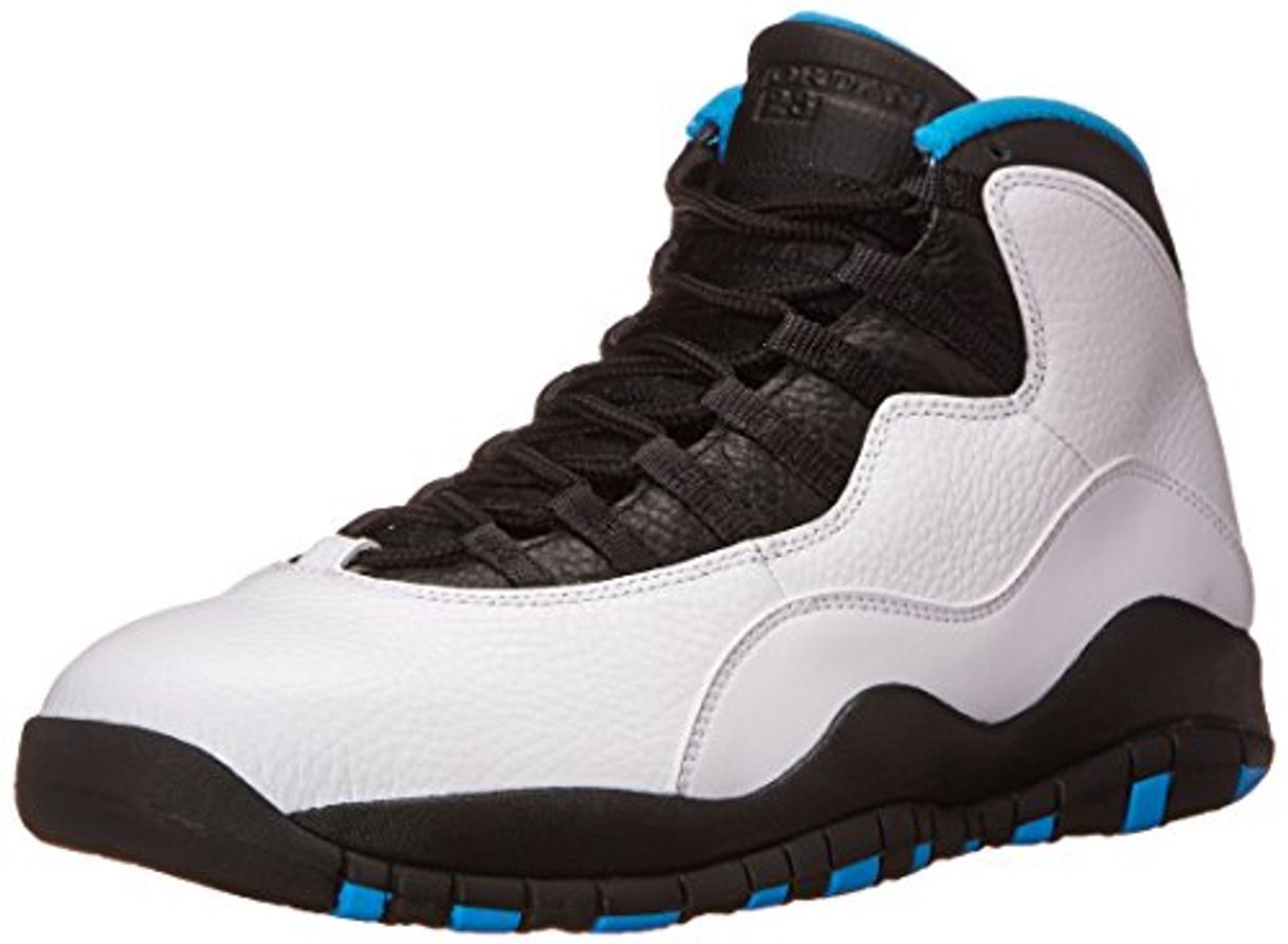 Social Nike Air Jordan Retro 10, Zapatillas de Deporte para Hombre, Blanco/Azul/Negro