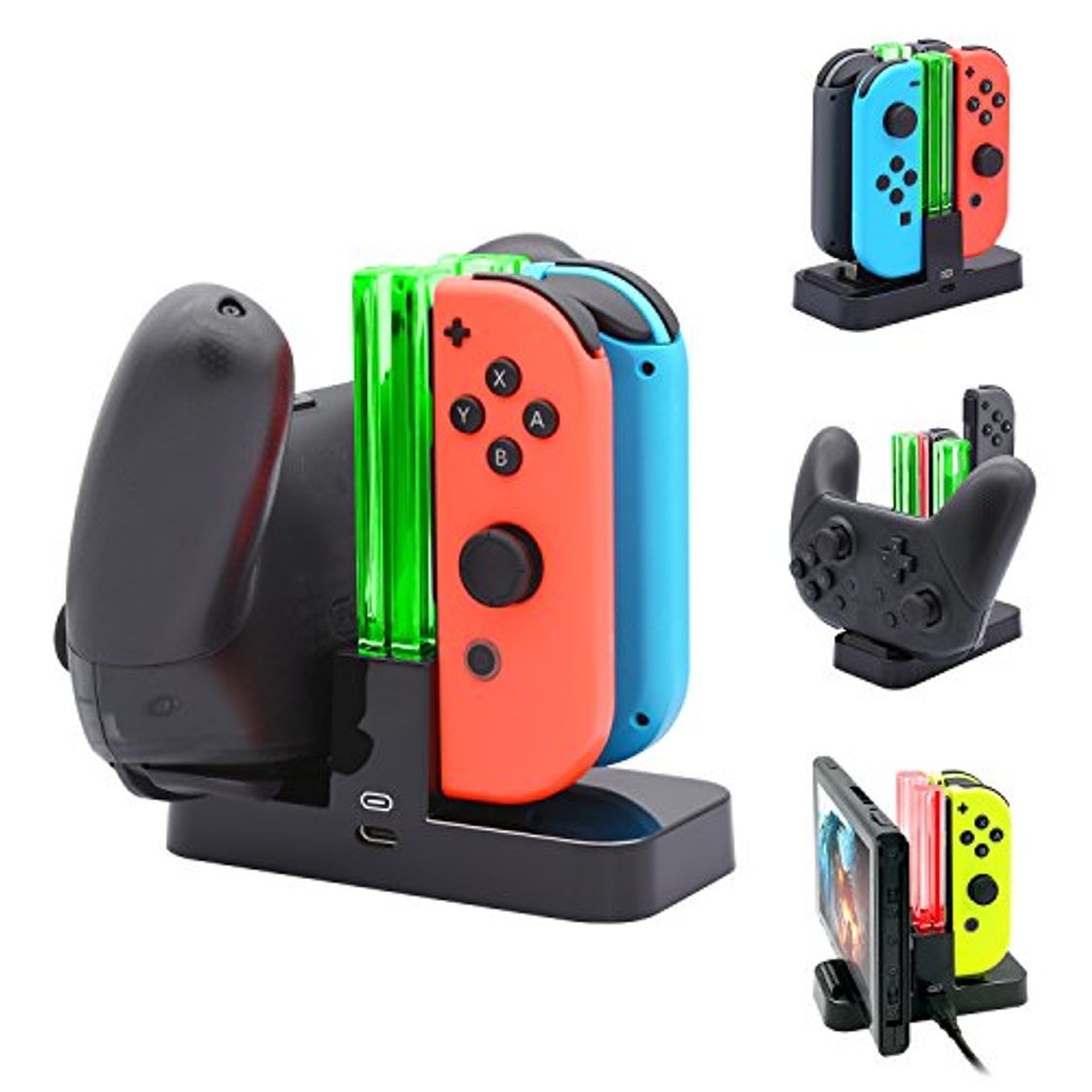 FASTSNAIL Controller Charger for Nintendo Switch Auto Negro Cargador de Dispositivo móvil