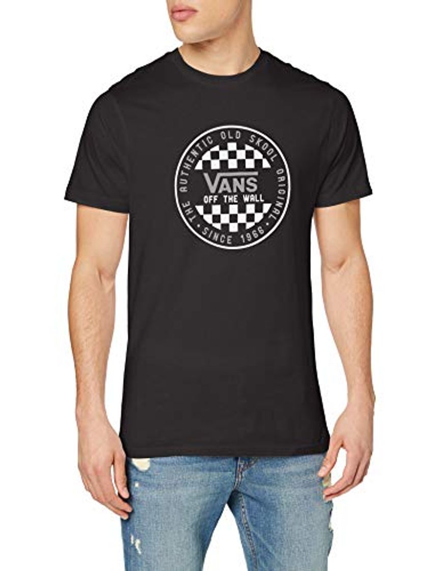 Fashion Vans OG Checker SS Camiseta, Negro