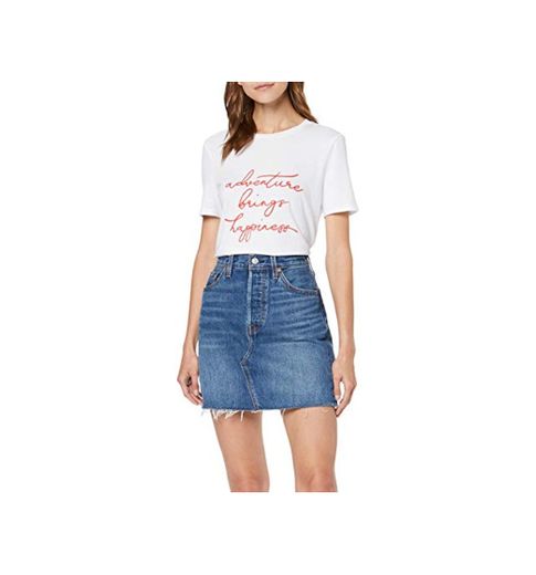 Levi's HR Decon Iconic BF Skirt Falda, Gris