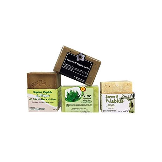 Kit Suave - 4 jabones artesanales 100% naturales - Jabón de Alepo