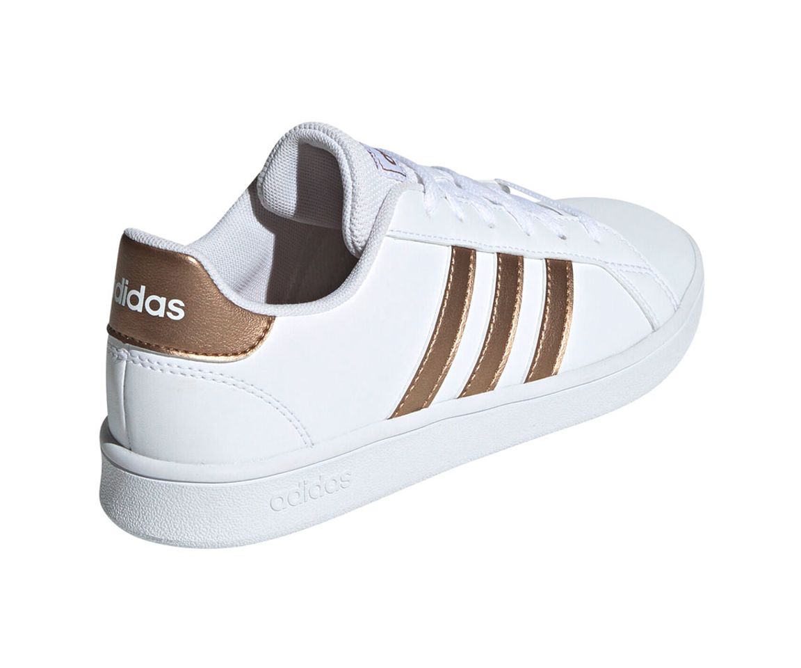 Social adidas Grand Court K, Zapatillas de Tenis, Multicolor Ftwwht Coppmt Glopnk 000,