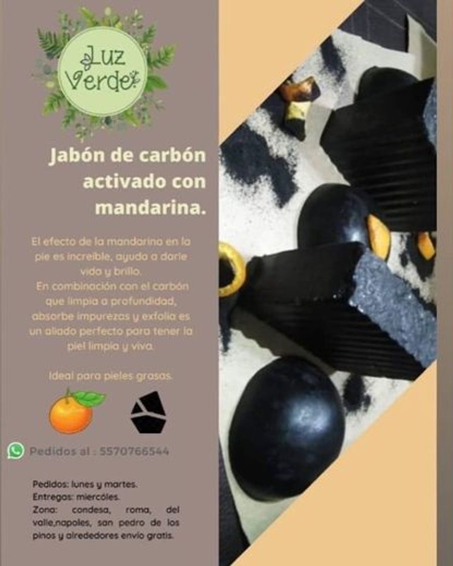 Social Jabón de carbón activado.