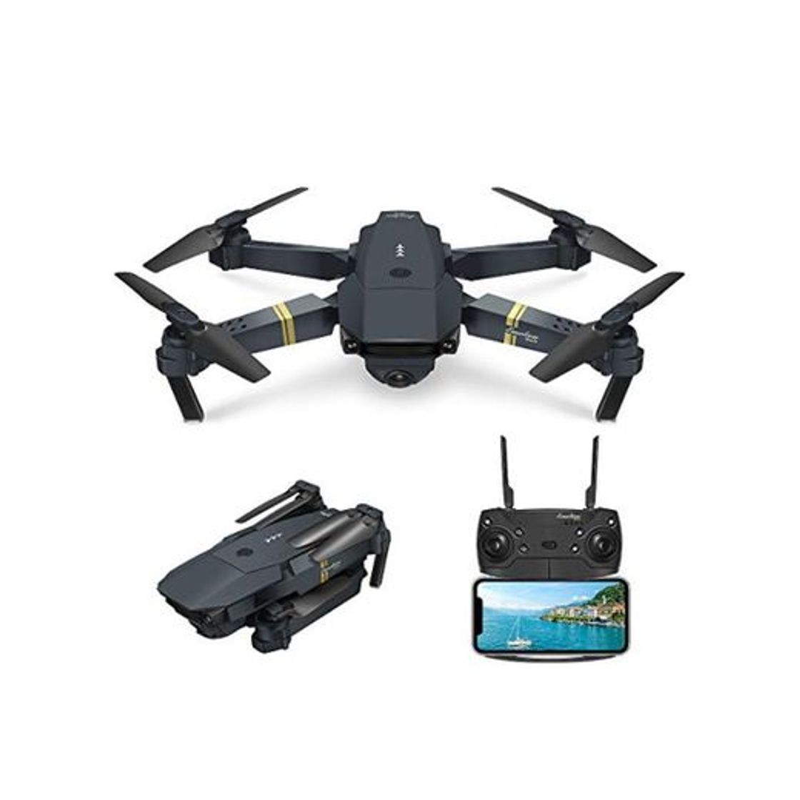 Social EACHINE E58 Drone con Camara HD 2.0MP 720p Wide Angel Drone con