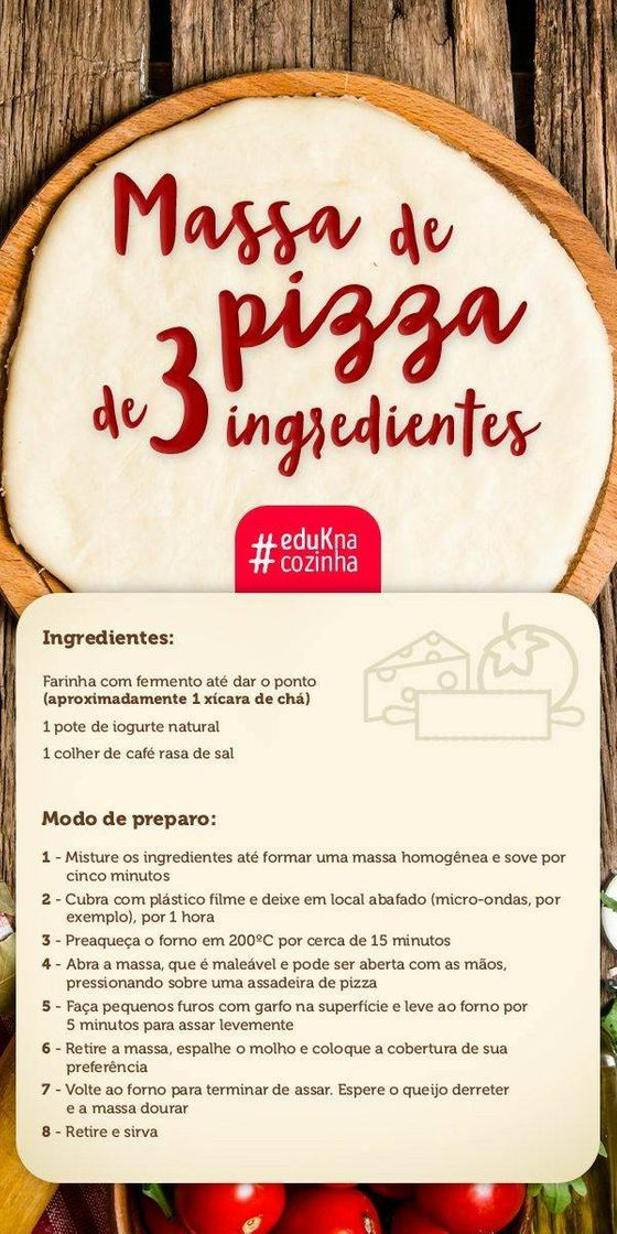 Moda Receita Massa Pizza