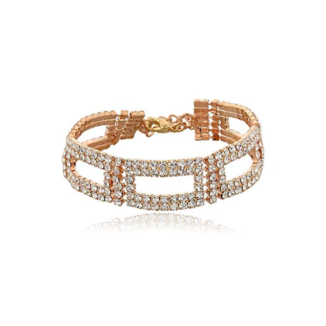 Product HFLGKLO Marca de Luxo Crystal Ouro Ajustável Pulseiras & Bangles Para Mulheres