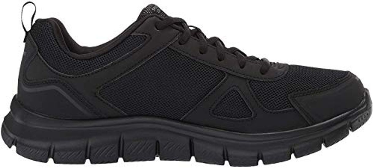 Social Skechers Track-scloric 52631-bbk, Zapatillas para Hombre, Negro