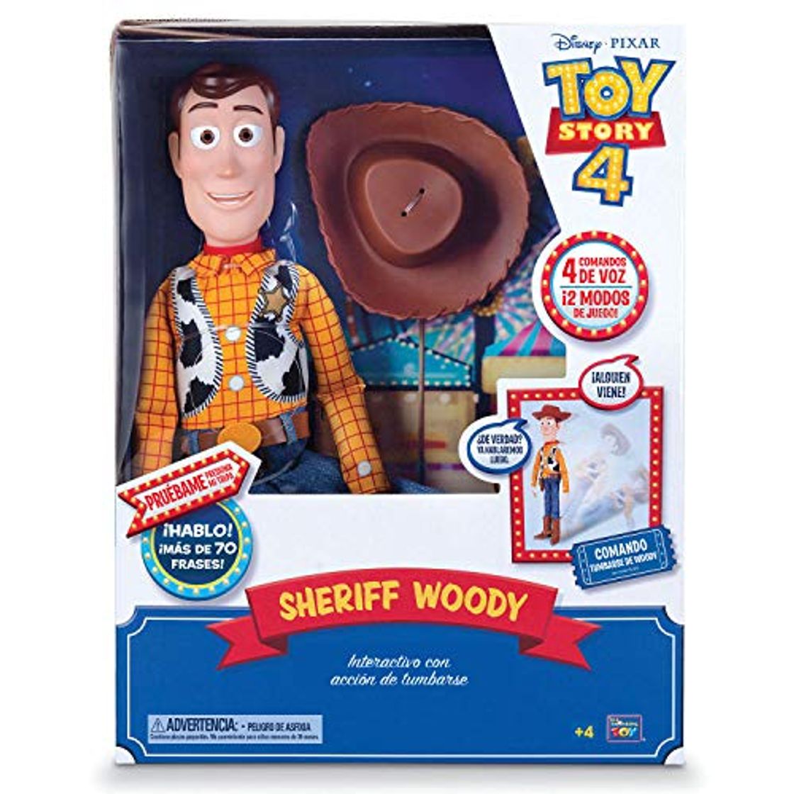 Social Toy Story 4 - Woody Super Interactivo, con voz en español y