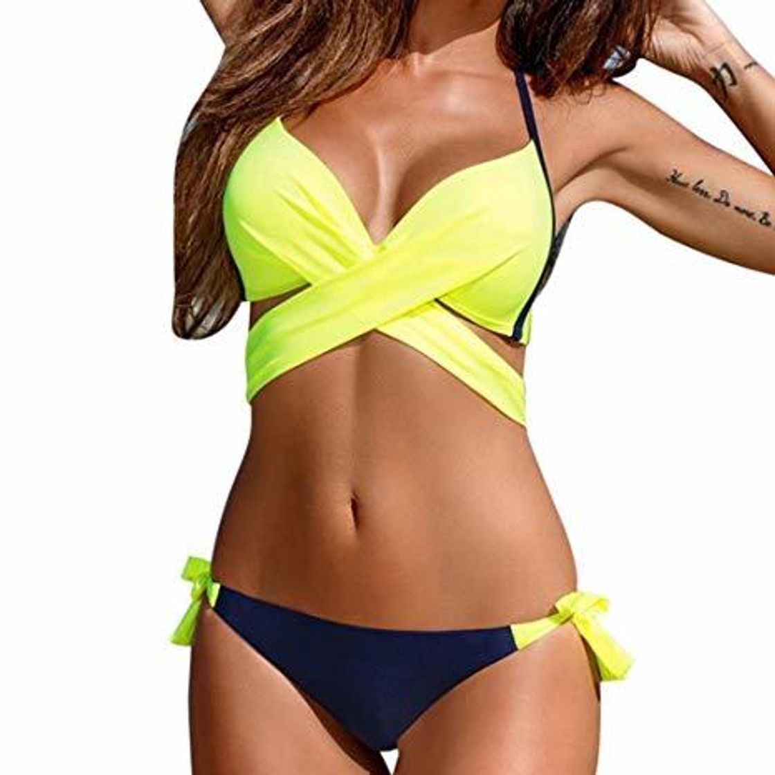 Social Bikini Mujer 2018, Logobeing Mujer Push-Up Bikini Acolchado Bra Trajes de Baño