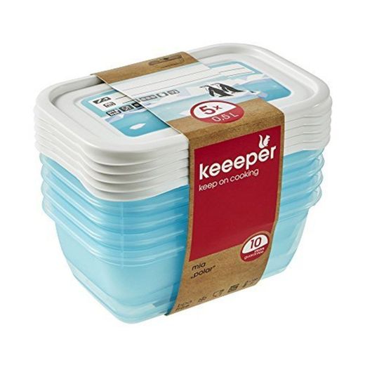 keeeper MIA Polar Botes para Alimentos, PP, Ice Blue