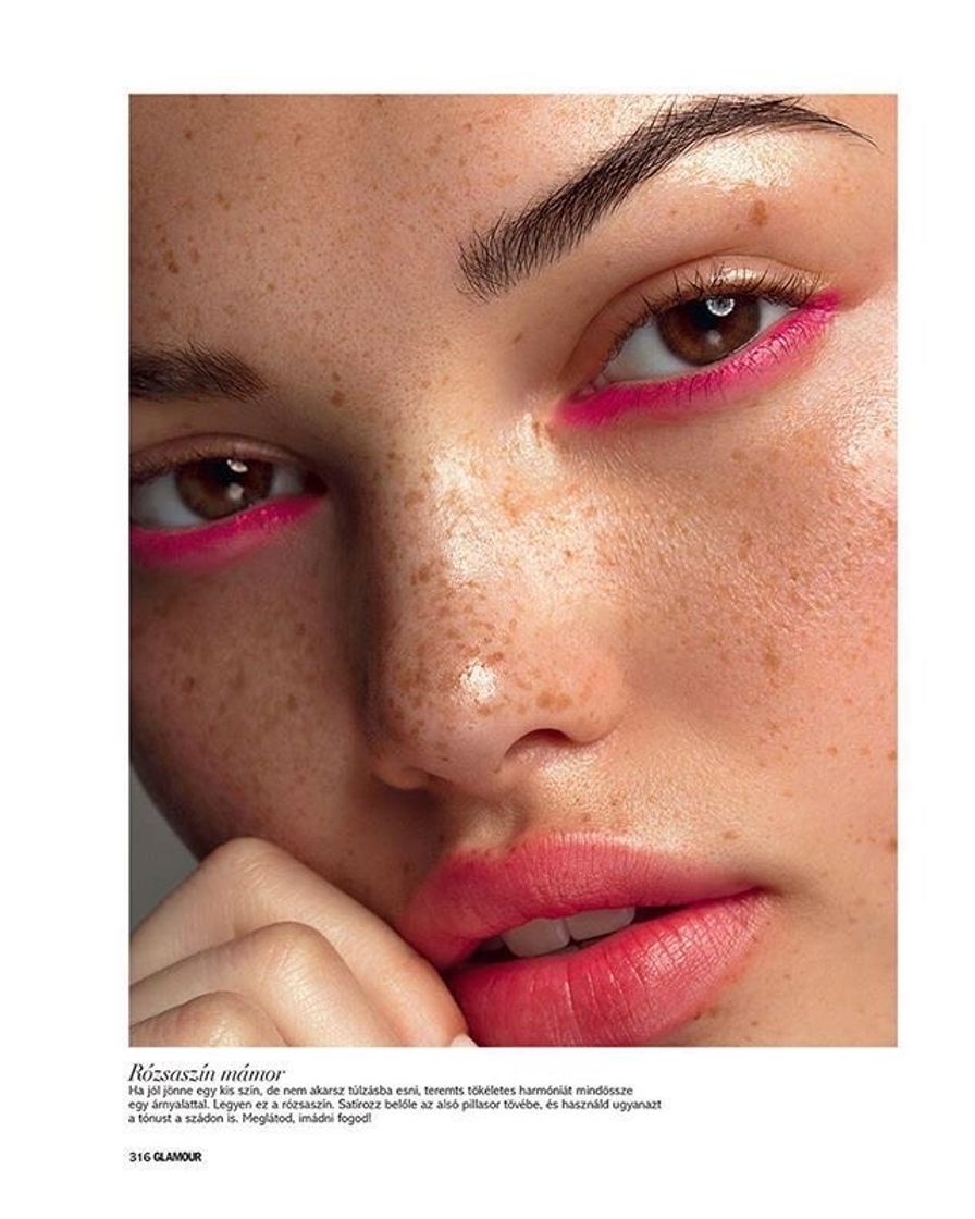 Fashion pink makeup