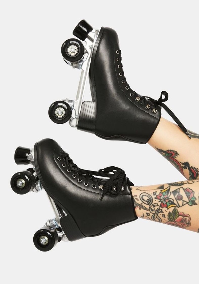 Fashion black roller skates