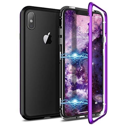 Funda para iPhone 7/8, Funda para teléfono celular de adsorción magnética ZHIKE