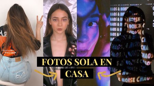 IDEAS PARA HACER FOTOS SOLO EN CASA | Ops Katya - YouTube